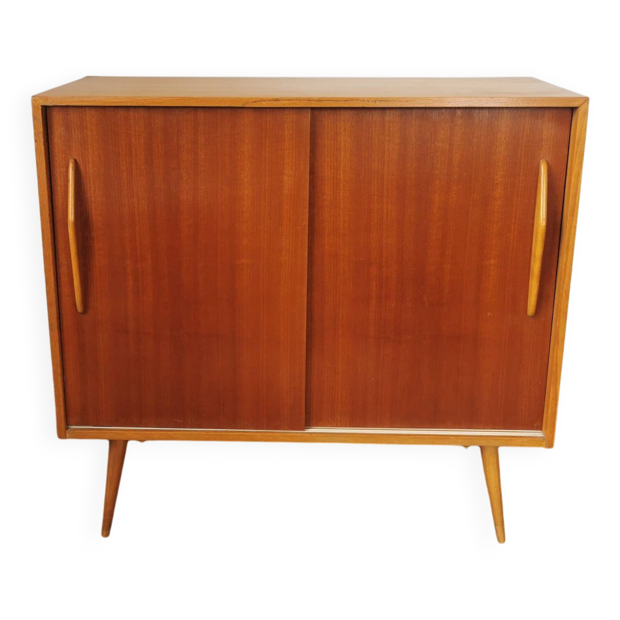 Mid-century design sliding door sideboard