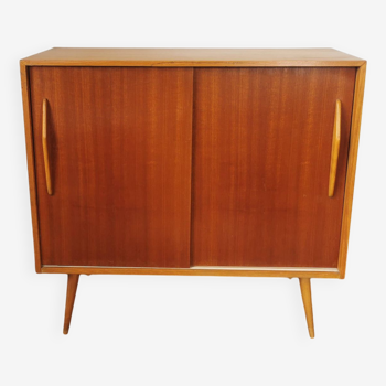 Buffet porte coulissante design mid-century