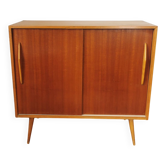 Mid-century design sliding door sideboard