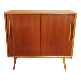 Mid-century design sliding door sideboard