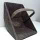 Wooden harvest basket in Bordeaux region