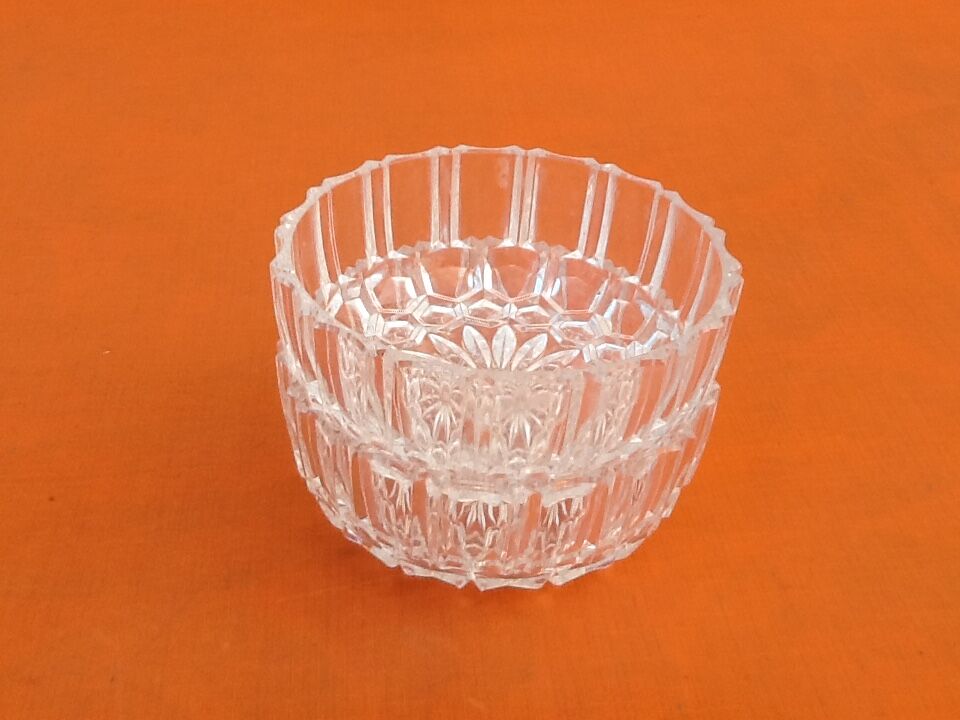 Pair of ramekins crystal d'Arques Paris 1970s