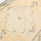Classic faded yellow oushak rug 269x176cm