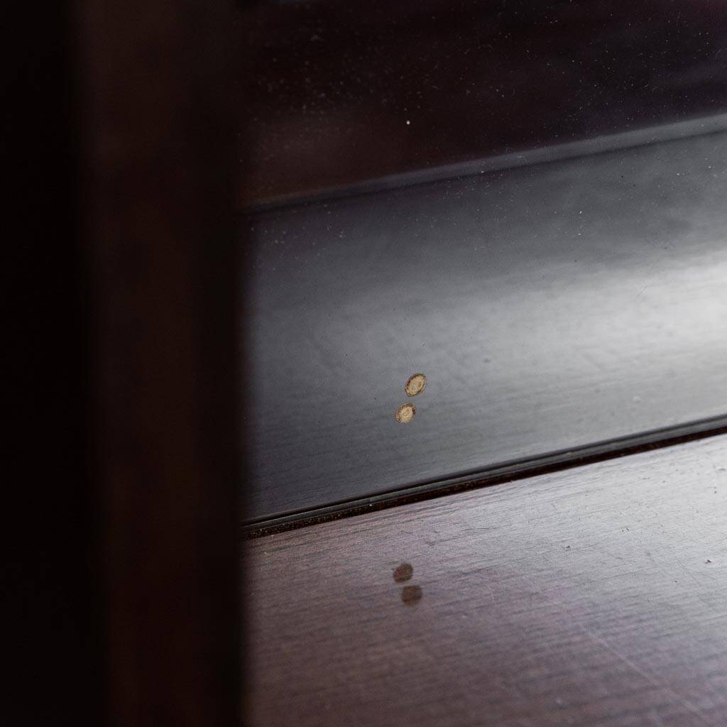 Letto matrimoniale legno tessuto anni ’70 vintage modernariato