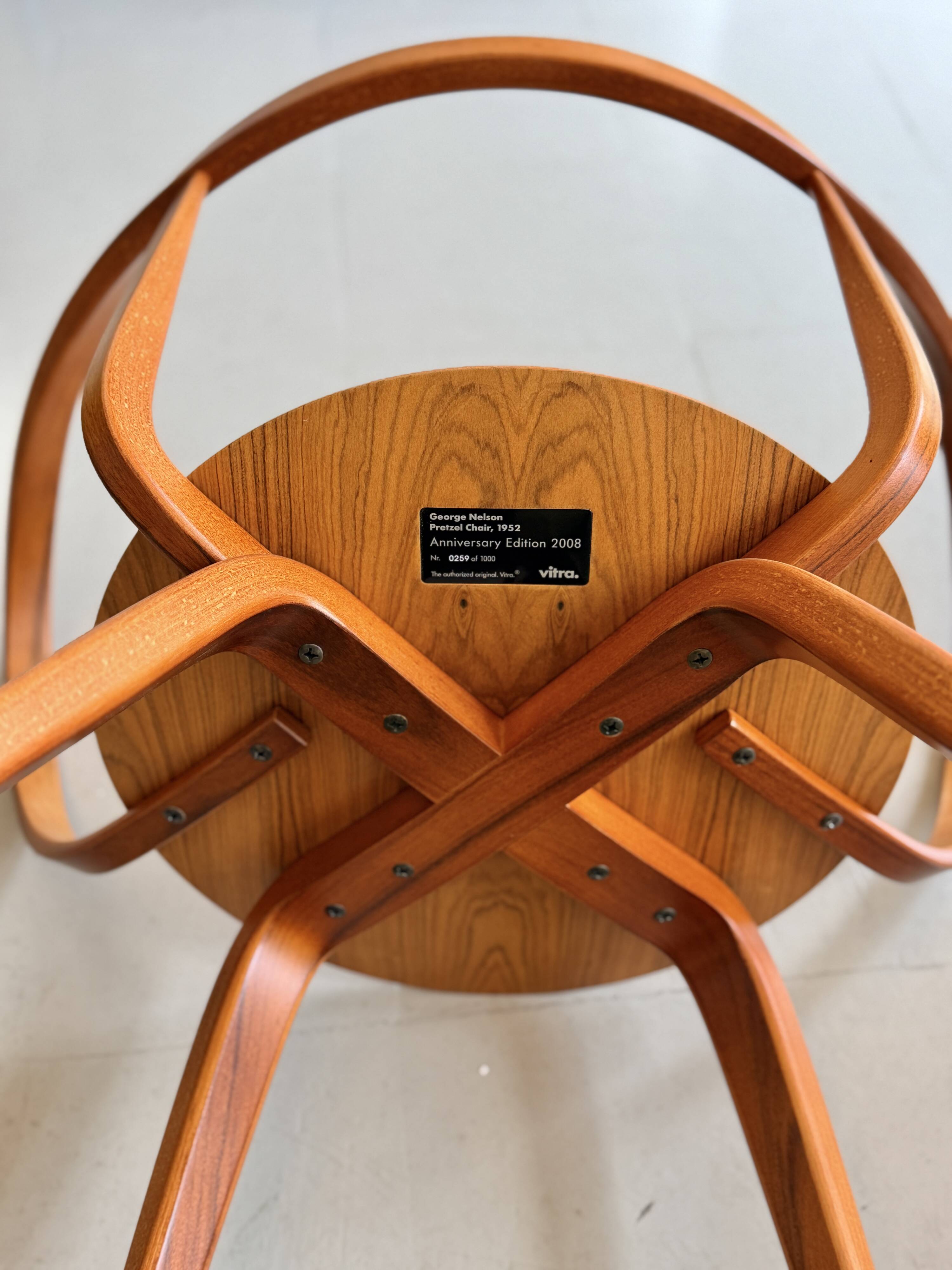 Pretzel Chair George Nelson for Vitra – limited edition 0259/1000, 2008