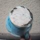 Old 'long spout' turquoise ceramic jug