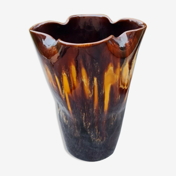 Vase en céramique Vallauris années 70