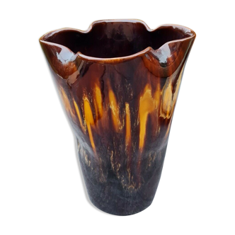 Ceramic vase Vallauris 70s