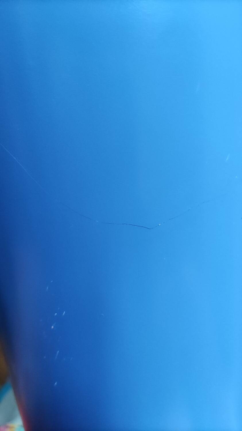 Vintage blue lipstick mirror