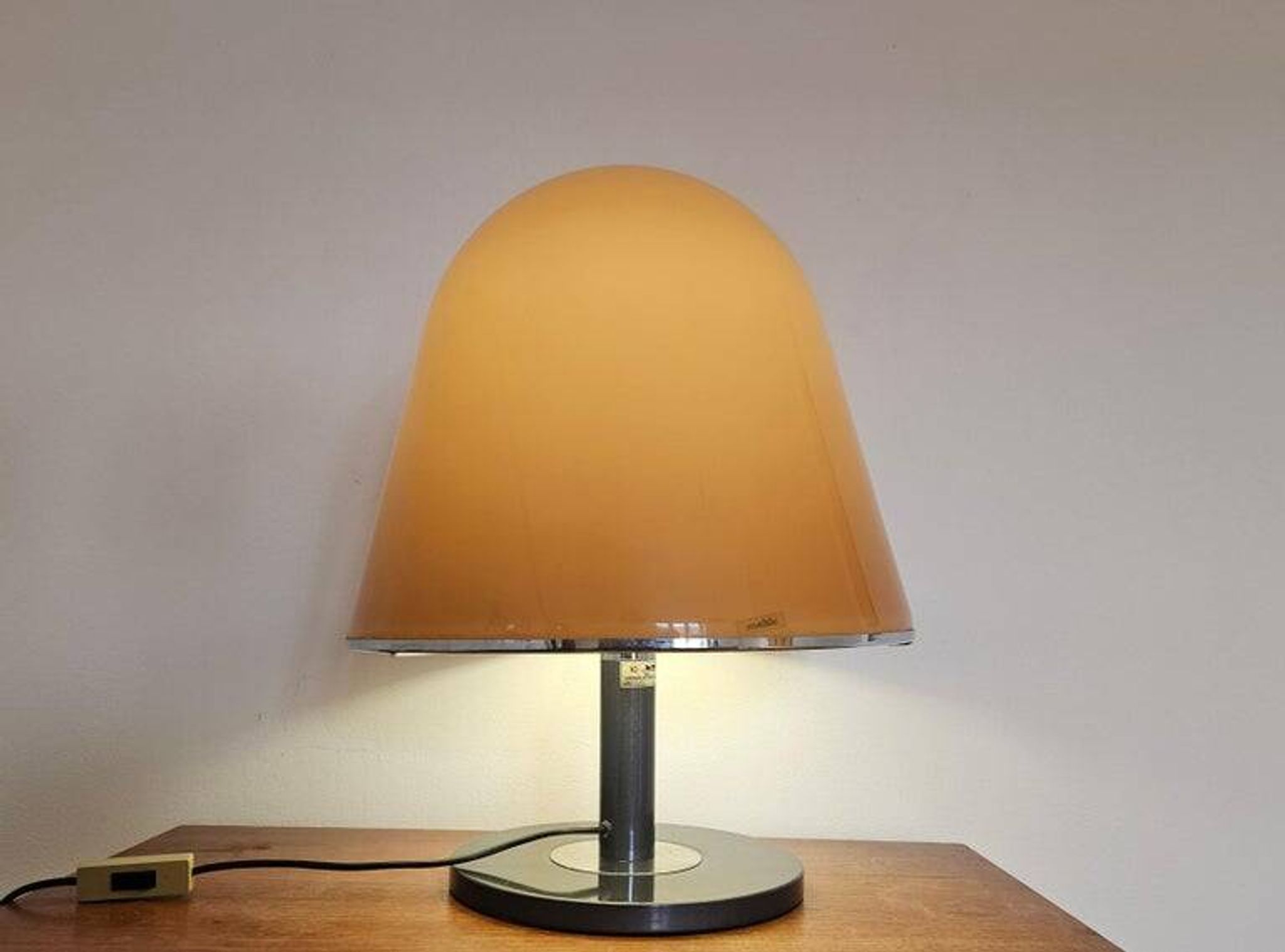 Midcentury Large Table Lamp KUALA for Meblo, Franco Bresciani, Italy, 1970s