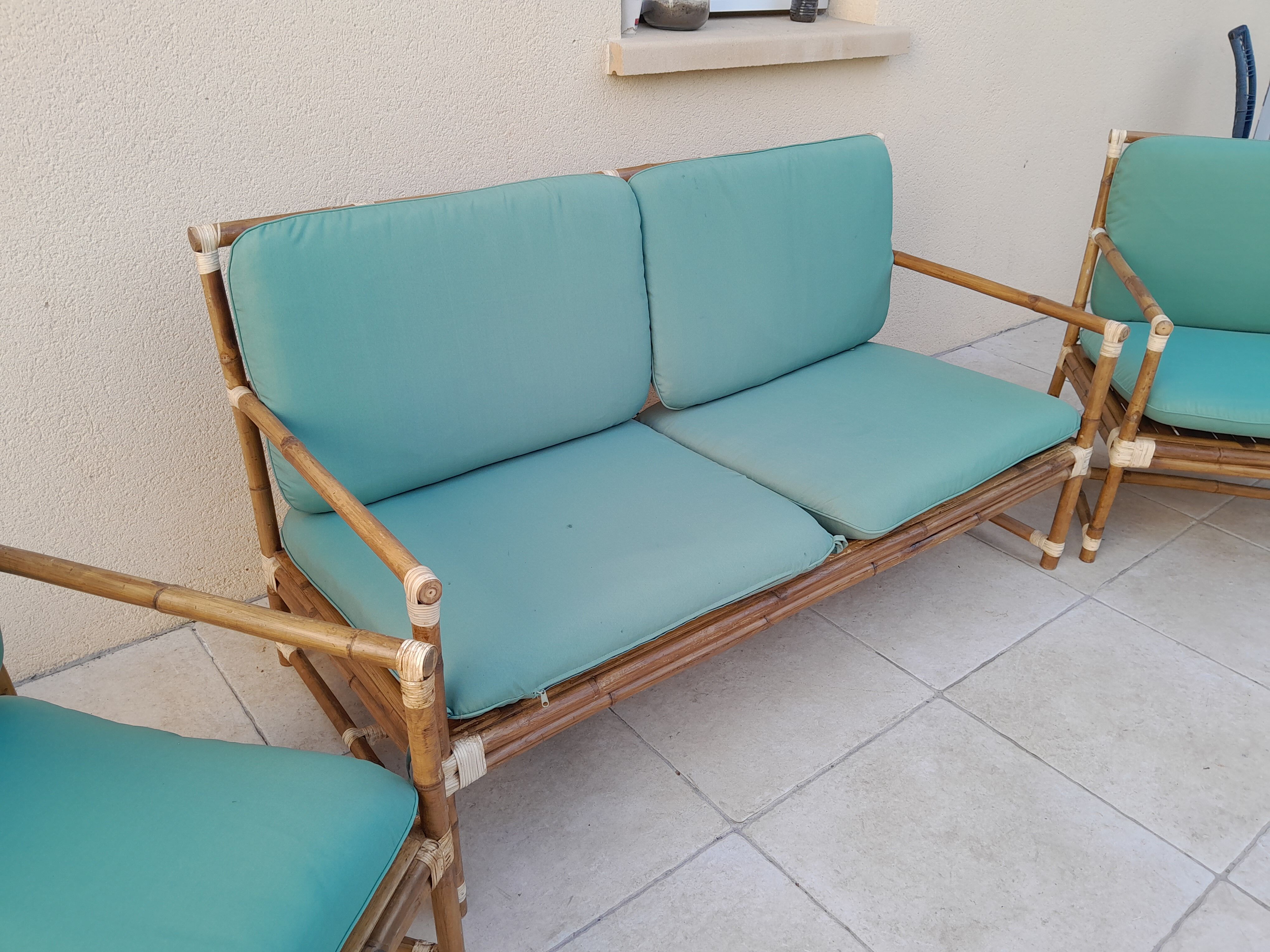 bamboo rattan garden furniture
