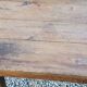 Oak farmhouse coffee table with spindle legs and one drawer, late 19th century