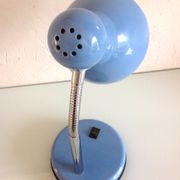 Lampe de bureau en métal bleu, années 70-80