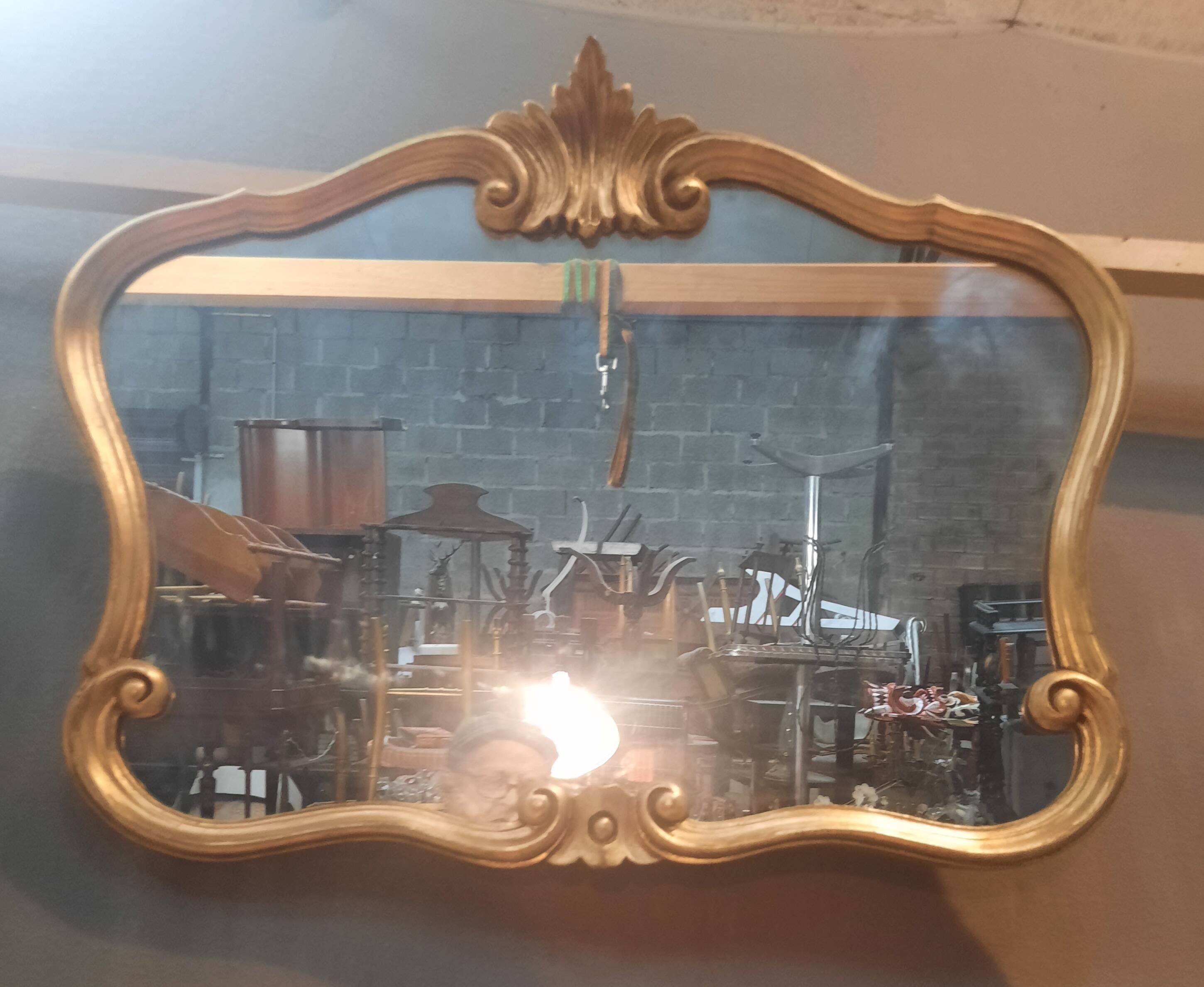 Louis XV style gilded morroir