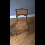 Together bench and two chairs and two chairs in caning