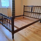 Solid wood Provençal bed 140 x 190