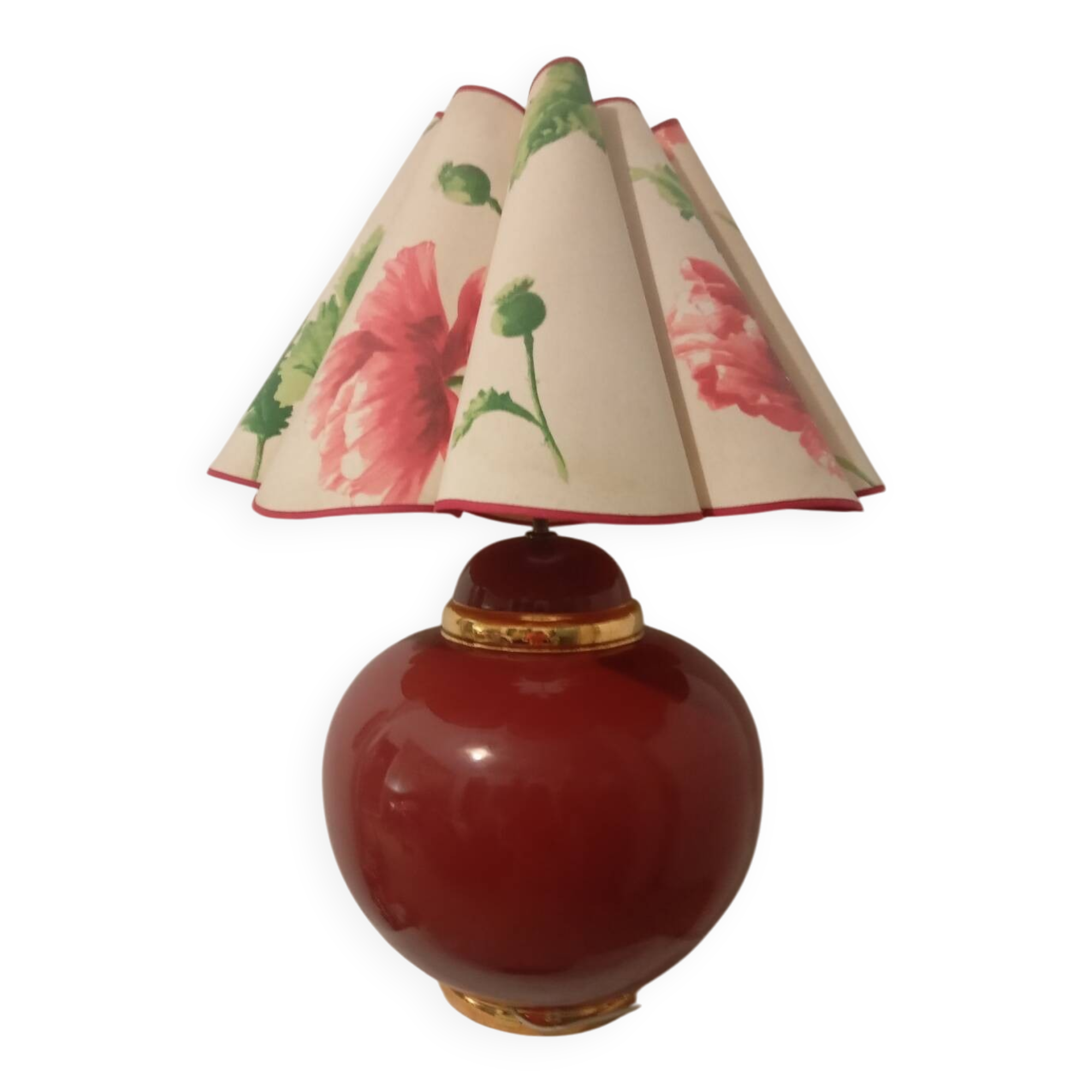 Lampe vintage avec pied rond