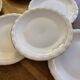 6 Limoges porcelain dinner plates signed P. Dessagne in very good condition