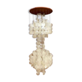 Vintage Capiz shell hanging lamp