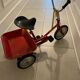 Vintage metal jockey tricycle