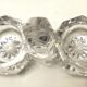 2 crystal salt shakers