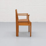 Leather Dutch Art Deco Chair