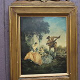 Skated trumeau mirror  - 91x36cm