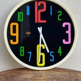 Large Memphis clock signed Virginio