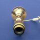 Vintage lamp base in gilded brass