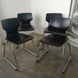 Set 4 Pagholz chairs edited by Flototto
