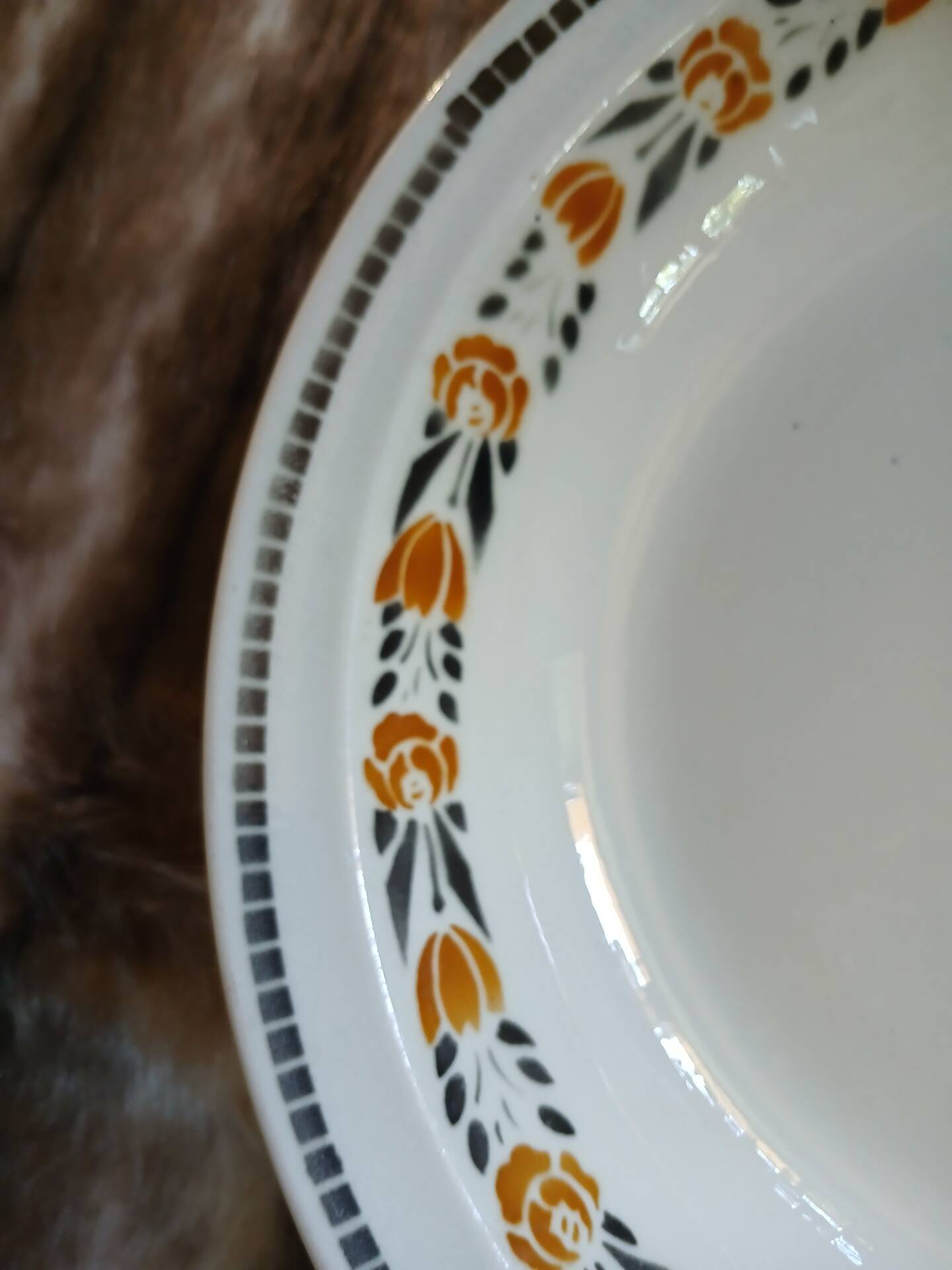 Old Badonviller plate "Denise"