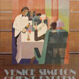 Framed art orient express 70s