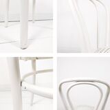 Paire de chaises bistrot vintage bois courbé, style café viennois classique