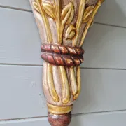 Large Florentine wall sconce, Hollywood Regency, 1960-70.
