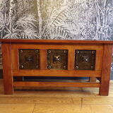 Berber style chest, wood and iron