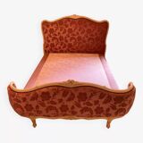 Louis XV style bed base and headboard
