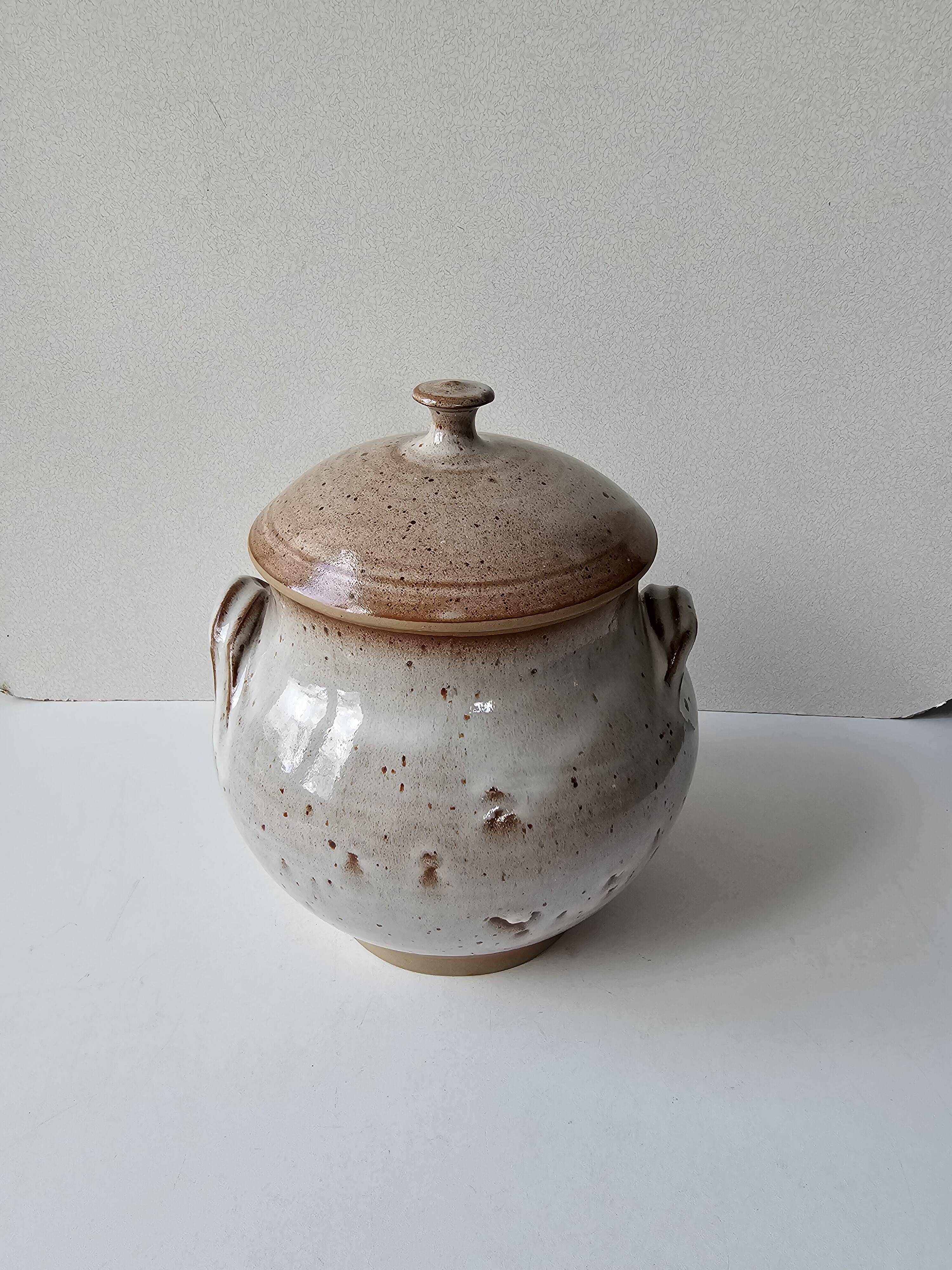 Soupière en grès céramique Signée Roger Jacques (Puisaye)