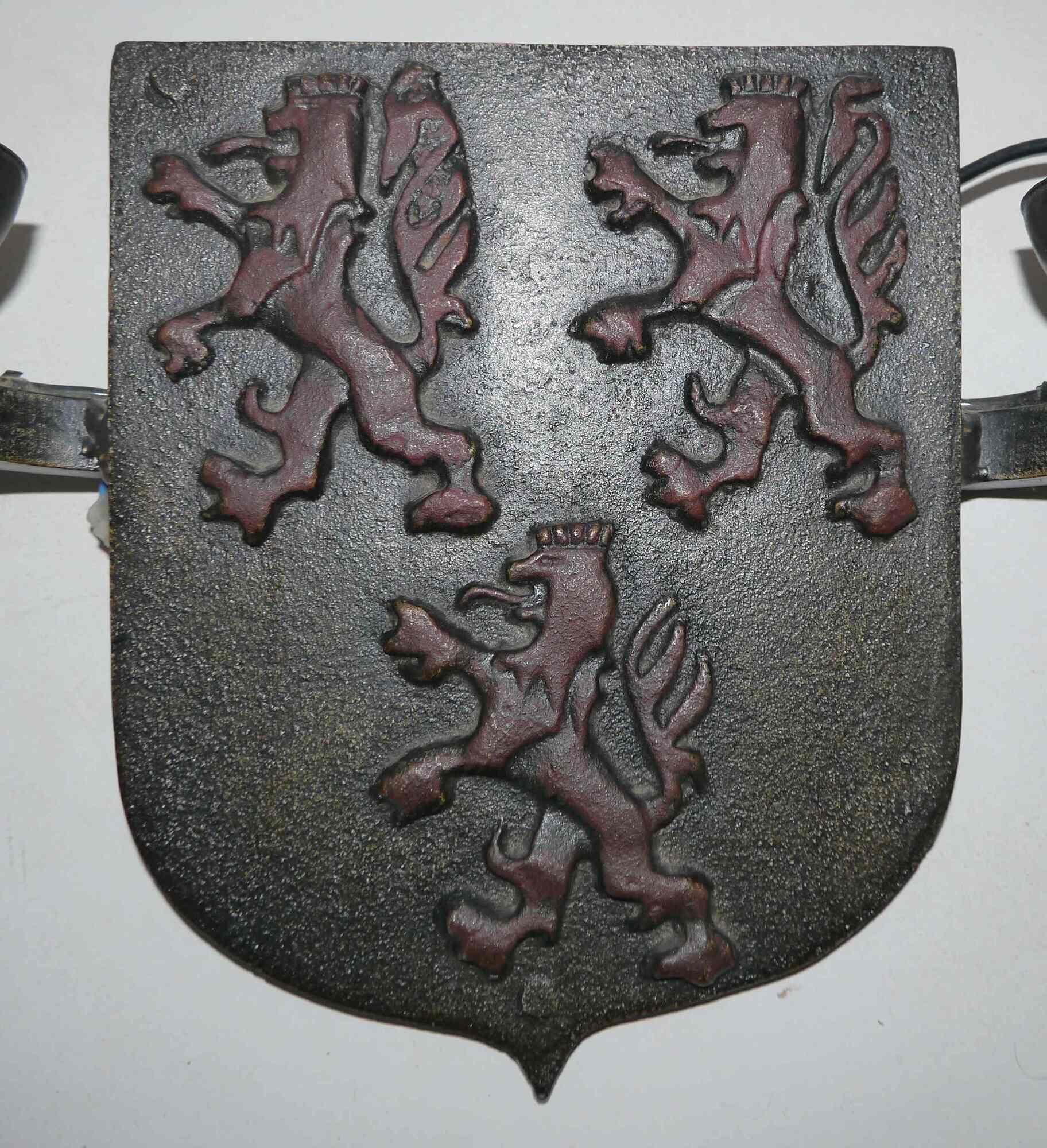 Pair of heraldic coat of lamp for the 60's century