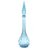 Empoli blue glass bottle, 1960s