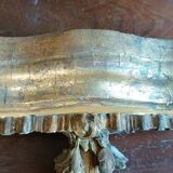 Antique gilded wooden frieze, shelf support