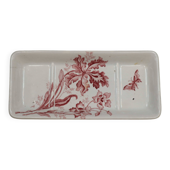 Terre de Fer Saint Amand pocket emptier/comb holder 'Orchids' model