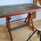 Table d'architecte bois massif