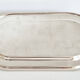 Serving dish for foie gras in silver-plated metal.