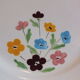 Plat rond années 50 Salins modèle Jocelyne - fleurs