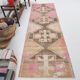 Brown & beige rug 301x91cm