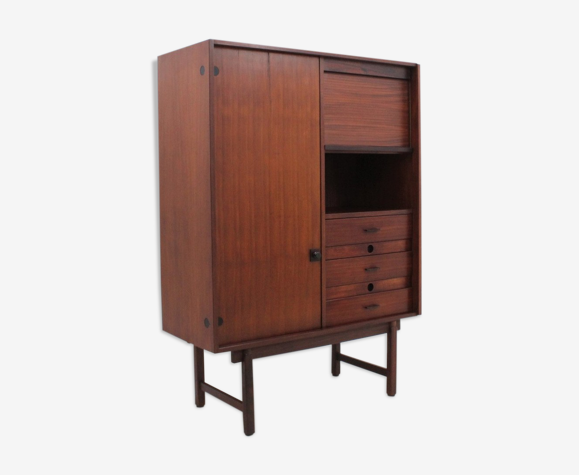 Armoire italienne de barre de teck F.lli Proserpio années 50