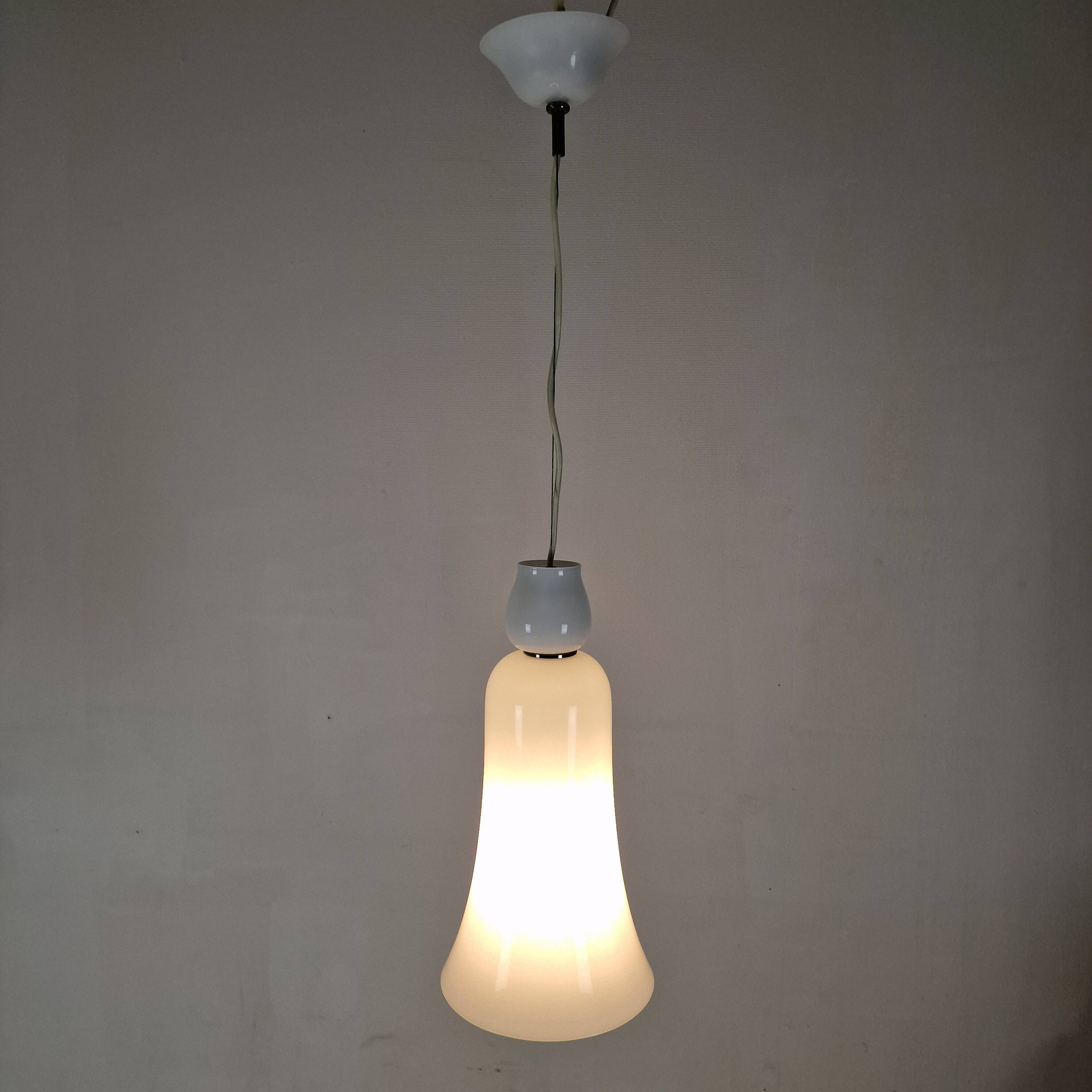 Anni Trenta Luce Chandelier by Venini in White Murano Glass