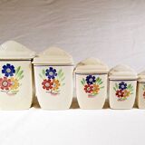 5 K & G Lunéville spice jars