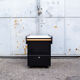 Lacquered wooden bar trolley italy 90s