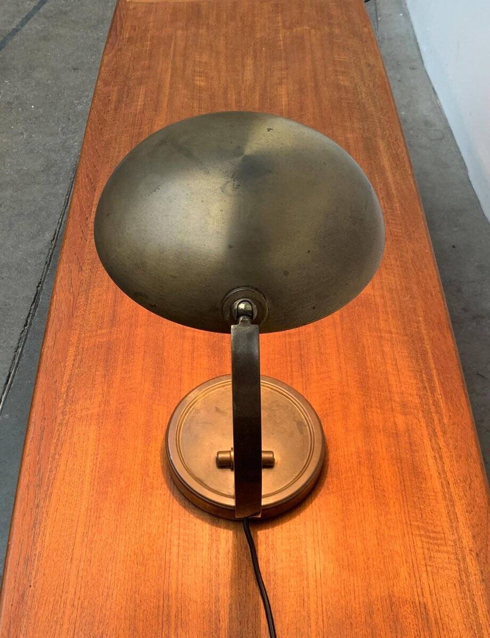 Mid-Century German Brass Table Lamp by Gecos Cosack